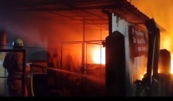 Revora MRF Shed, portion of library gutted in fire