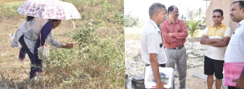GCZMA, p'yat inspect sand dune damage in Benaulim