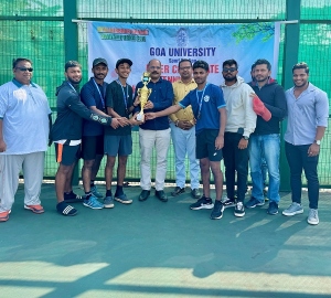 Don Bosco College of Engineering win Goa University inter-collegiate men's tennis c'ship