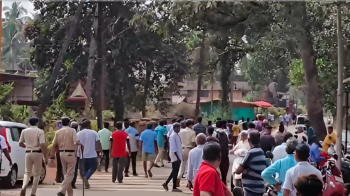 Tension at Shree Bhumika Devasthan in Poriem