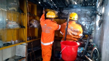 Tailor’s shop gutted in fire at Canacona