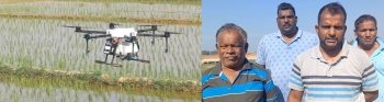 Undeterred by bypass woes, Benaulim farmers embrace drone technology to fertilise fields