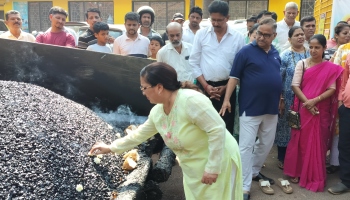 Key road leading to coastal Anjuna receives Rs 6 crore hotmix carpet