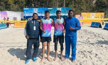 Goa's beach volleyball pair of Rama Dhawaskar and Nitin Sawant clinch bronze
