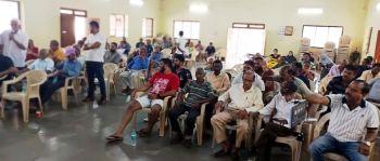 Uproar at gram sabha over mega projects in Korgao