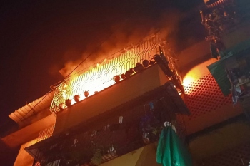 Fire engulfs Borda apartment balcony, no injuries reported