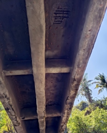 Experts inspect Saleri bridge after residents notice cracks