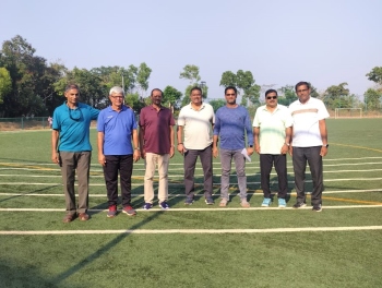 Hockey Olympians Joaquim and Merwyn visit North Goa with task to spread youth development programme