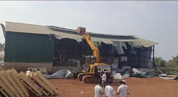 Encroachments cleared from IT Department land in Dona Paula