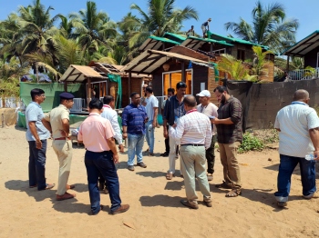 8 properties sealed, 9 dismantled at Agonda beach