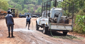 Slippery Sonsodo road washed as preventive measure