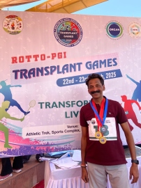 Umesh wins 2 gold, 1 bronze at National Transplant Games