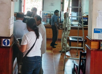 Taxpayers return home disappointed as MMC tax counter remains shut