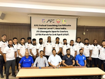 AFC Futsal Coaching Certificate Course Level 1 commences in Margao