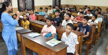 Margao school opens with air coolers, drinking water facility