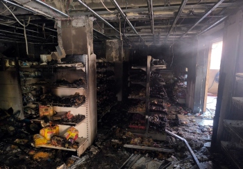 Massive fire ravages Mapusa supermarket, damage in lakhs
