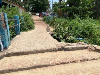 Urgent repairs needed after part of Majorda footbridge collapses