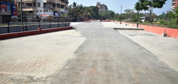 Parking plaza at Old Market circle nearing completion