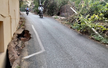 Caved-in roads in Mapusa await repair as monsoon season nears