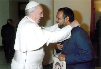 ‘I was stunned when Pope Francis put his hands on my shoulders’