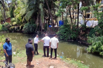 Officials inspect water body in Canacona for contamination