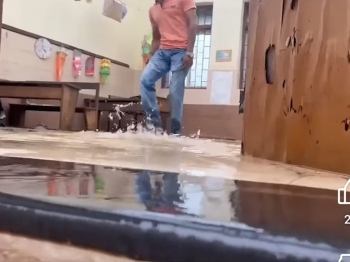 Rains inundate Rivona govt primary school
