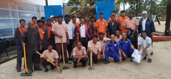 Holiday Inn Resort conducts beach clean-up drive at Mobor