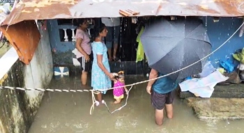 Rain water enters two houses in Paroda