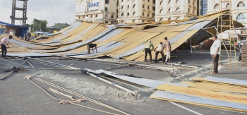 Pandal for Holy Spirit feast fair collapses