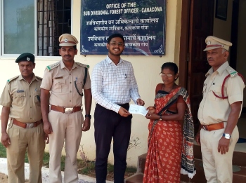 Dept compensates woman injured in wild boar attack