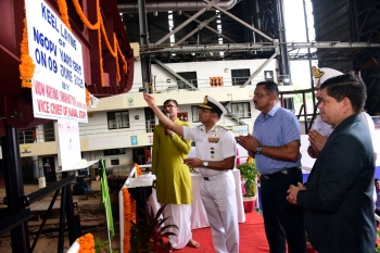Keel laid for Yard 1283 at Goa Shipyard