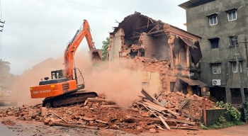 Demolition of dilapidated Mapusa house completed
