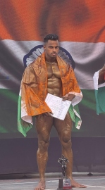 Goa’s Johnny shines with silver at South Asian Physique Championship