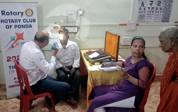 Free eye checkup camp held at Azmane HS, Neura