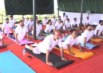 Fomento Resources celebrates Int'l Yoga Day at Kuddegal