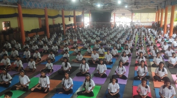 Nirakar Vidyalaya marks Yoga Day with enthusiasm