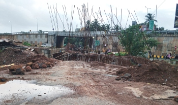 Motorists complain of slow pace of work on culvert