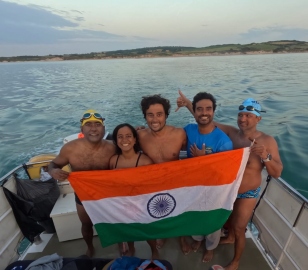 Goa-based Arunima Bose swims across English Channel in relay team