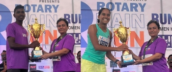 Suraj, Swezial win Rotary Rain Run 2025