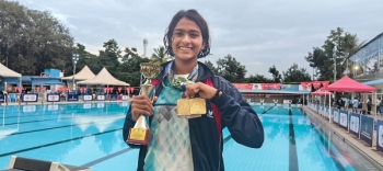 Goa’s ‘Golden Girl’ Purvi Naik shines at Sub-Junior Swimming Nationals 2025