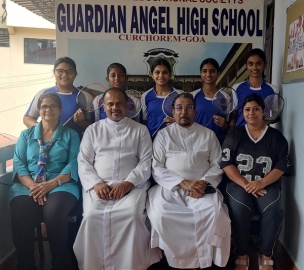 Guardian Angel HS crowned U-17 Quepem taluka girls badminton champs