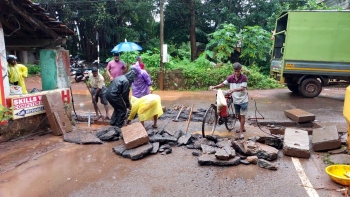 Drains cleared at flood-prone Khorlim-Mapusa junction