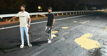 Youngsters turn traffic wardens on Benaulim bypass due to potholes