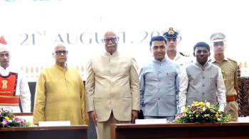 Goa Governor administers oath to new Ministers of CM Pramod Sawant’s cabinet