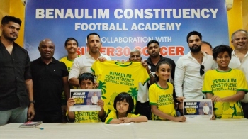 Benaulim Constituency Football Academy jersey launched