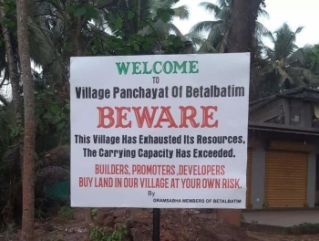CARRYING CAPACITY KEY TO GOA'S IDENTITY