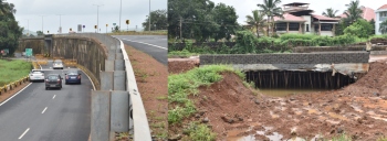 Bypass service roads come in handy for commuters to Margao