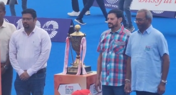 Tawadkar, Tirkey discuss proposal for hockey stadium in Canacona