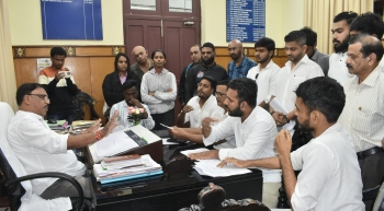 Cong activities gherao MMC chief over recruitment test irregularities