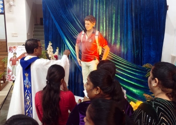 Caranzalem Parish venerates Relic of St Carlo Acutis